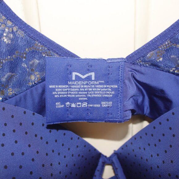Maidenform Blue One Fab Fit Bra NWOT Size 40C - Picture 3 of 3